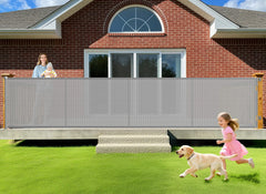 EZIGO 196-inch retractable gate, main view, wide coverage for large openings.