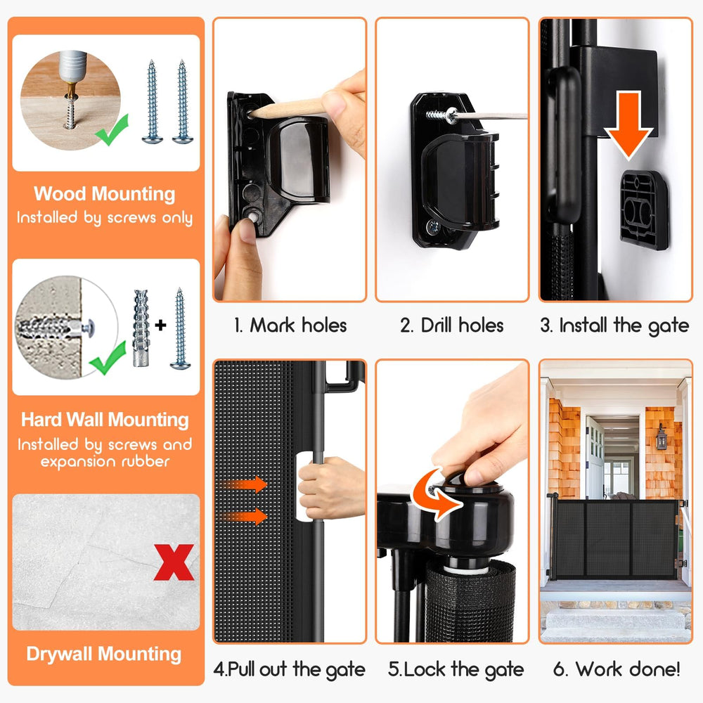 EZIGO black finish blends with modern decor while ensuring stair safety