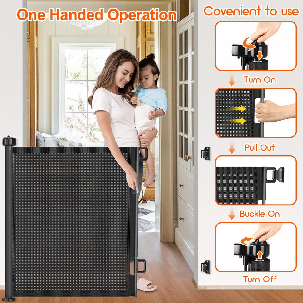 EZIGO durable mesh baby gate resistant to wear