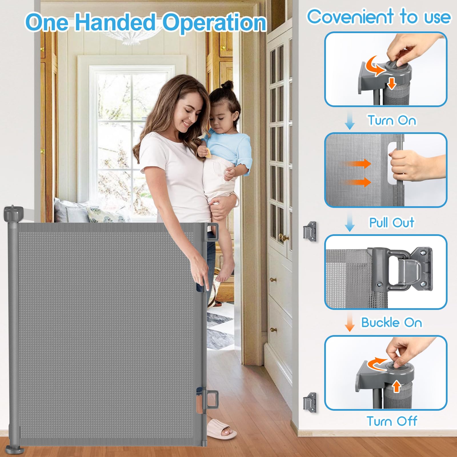 EZIGO durable mesh withstands daily use for kids and pets