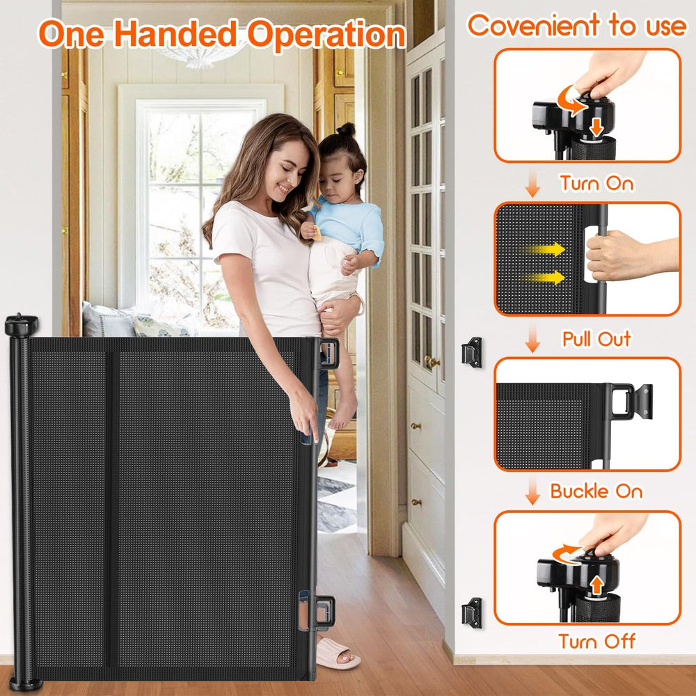EZIGO durable mesh gate fabric resists wear and cleans easily