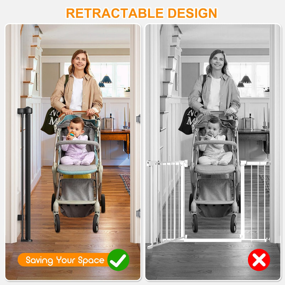 EZIGO indoor-outdoor gate suitable for doorways, stairs, and porches.