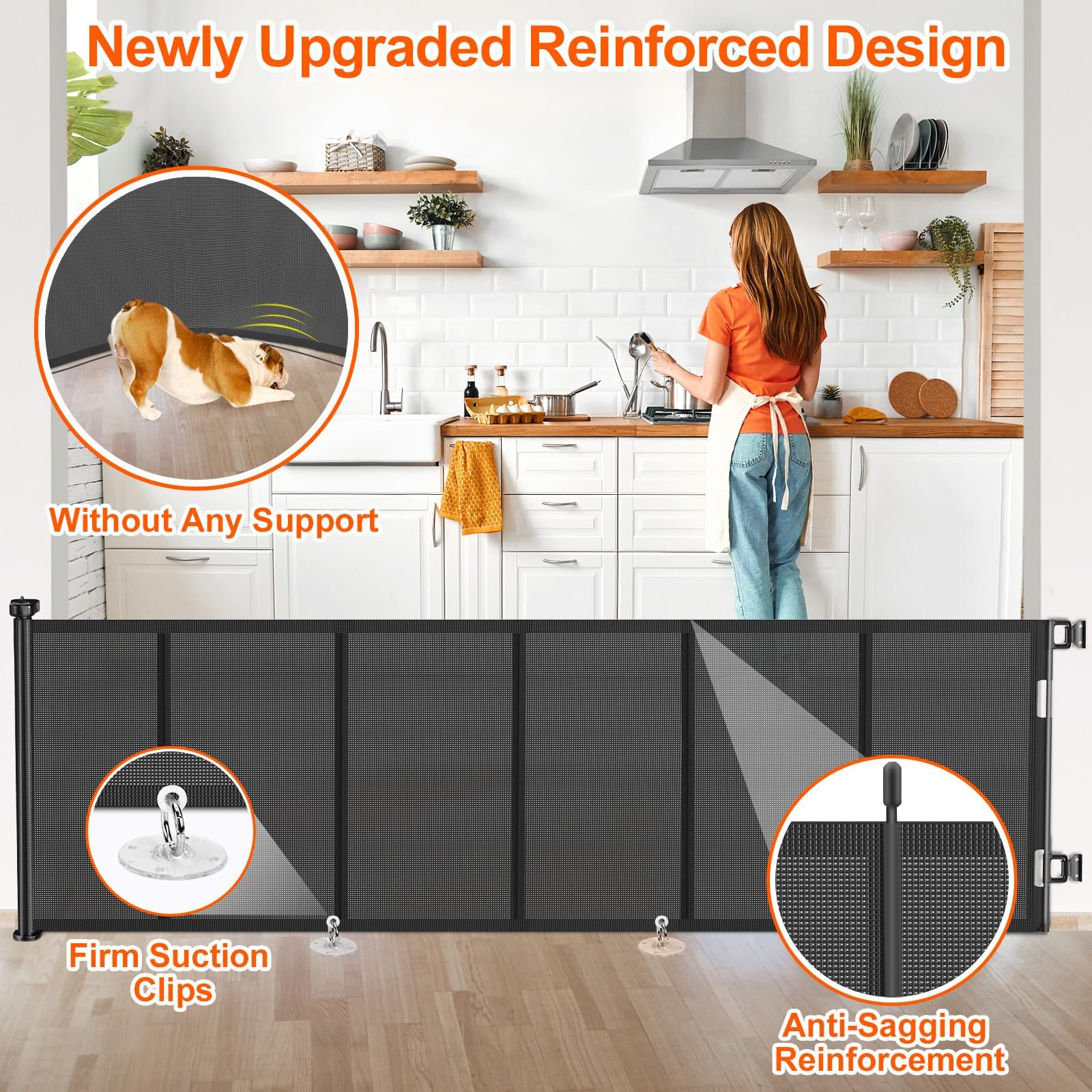 EZIGO one-handed operation gate in use for easy access with a baby