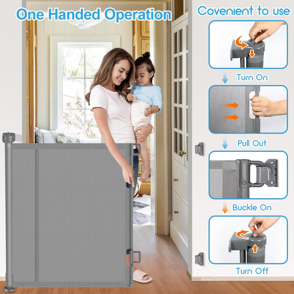 EZIGO one-handed operation with safety lock in use