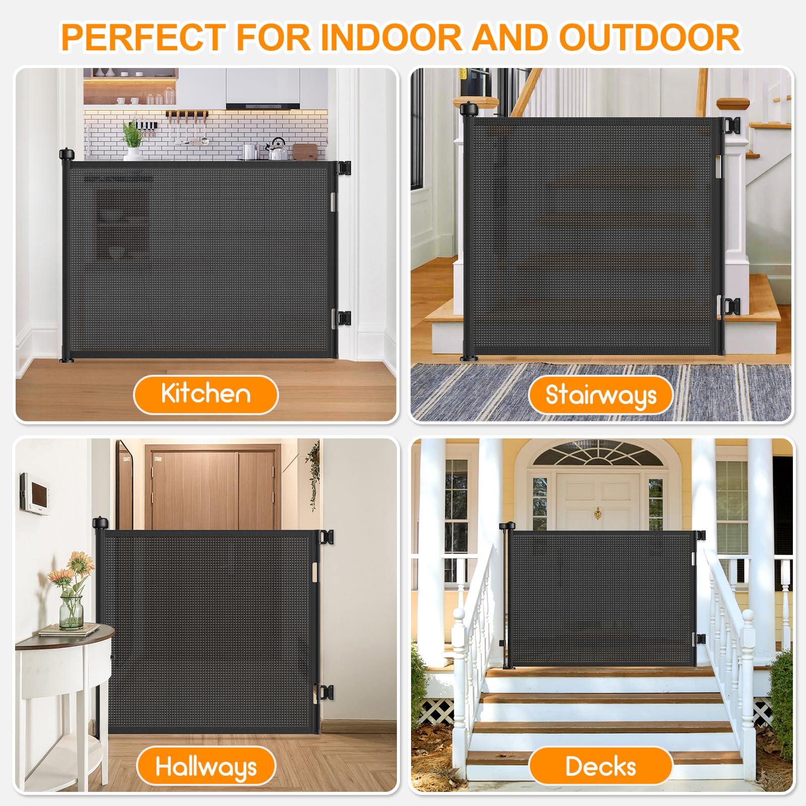 EZIGO easy-roll design saves space when gate not in use.
