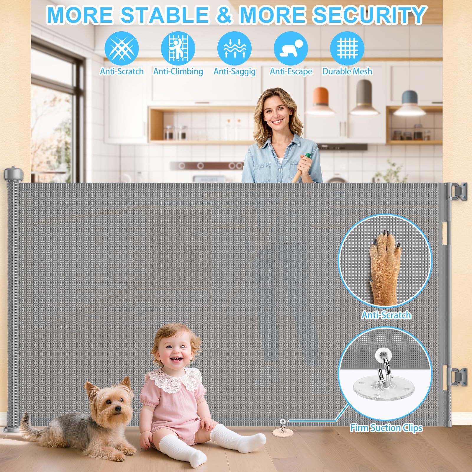 EZIGO safety lock enables one handed operation for easy use