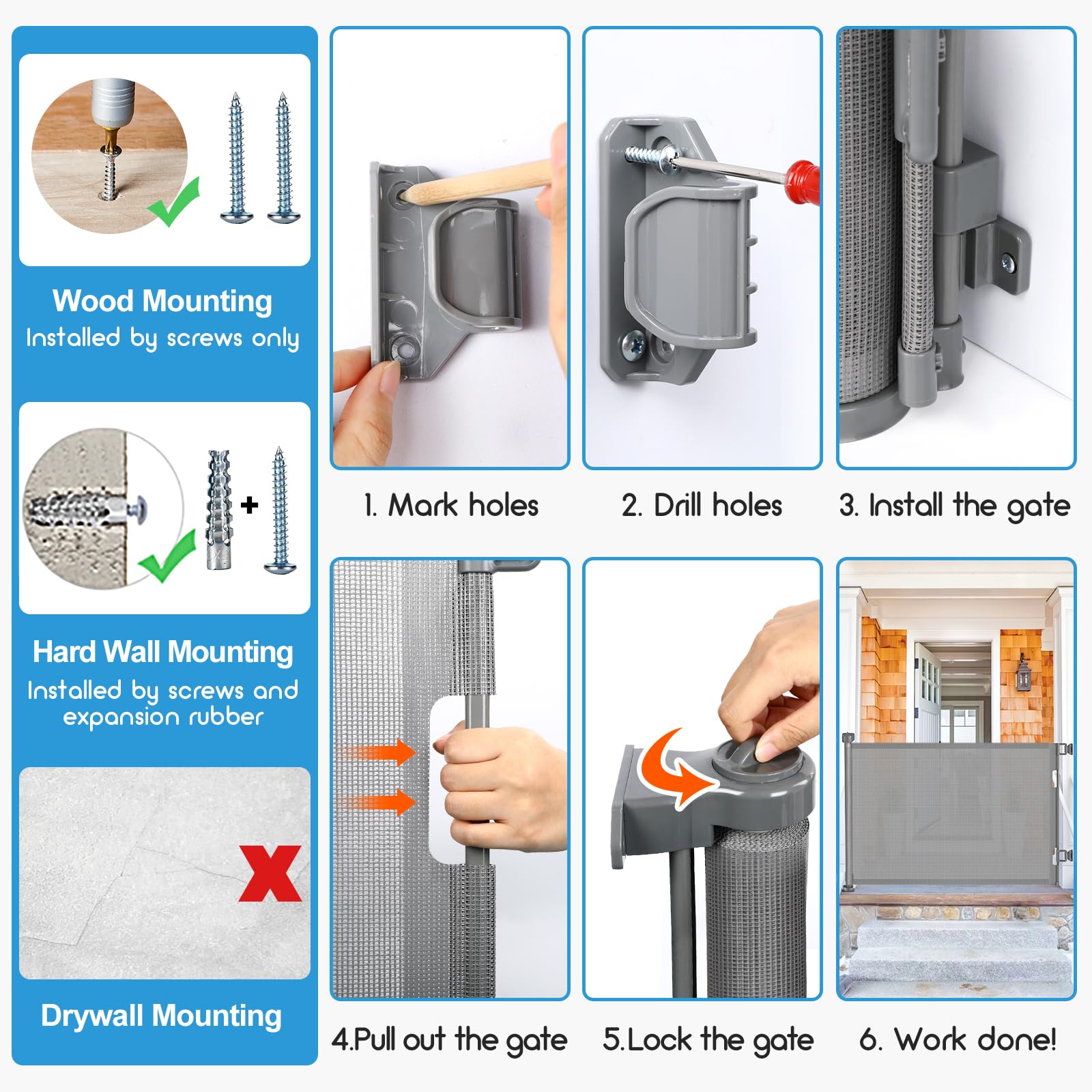 EZIGO safe, versatile gate for busy homes and visitors