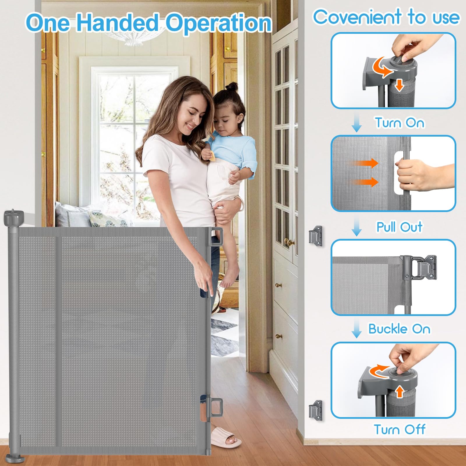 EZIGO indoor-outdoor setup suitable for stairs and doorways.
