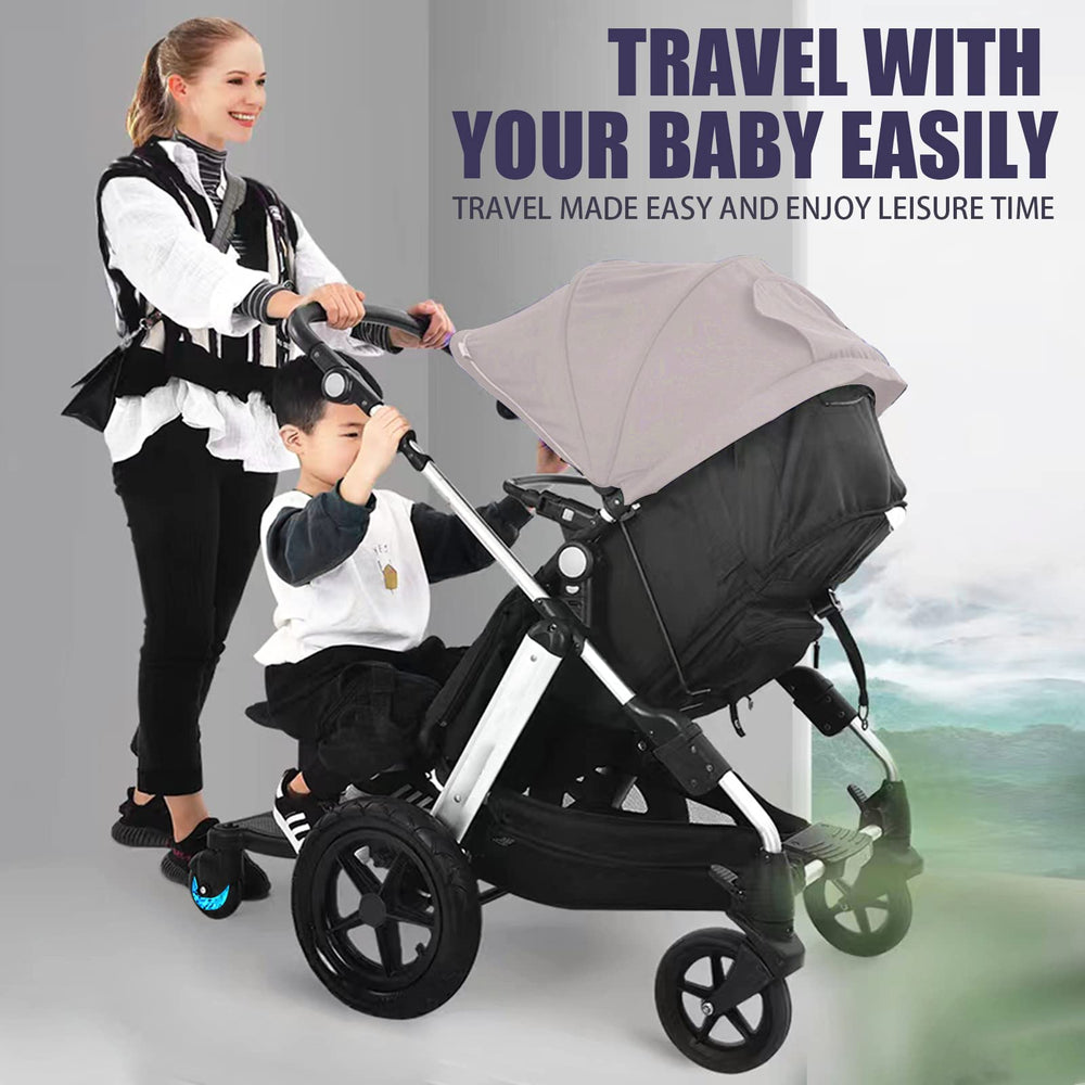 EZIOTC stroller board blue detachable seat for flexible seating on the go