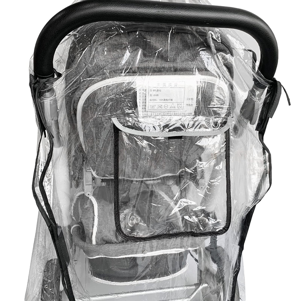 Ezkindheit rain cover side vents provide airflow while shielding children from weather