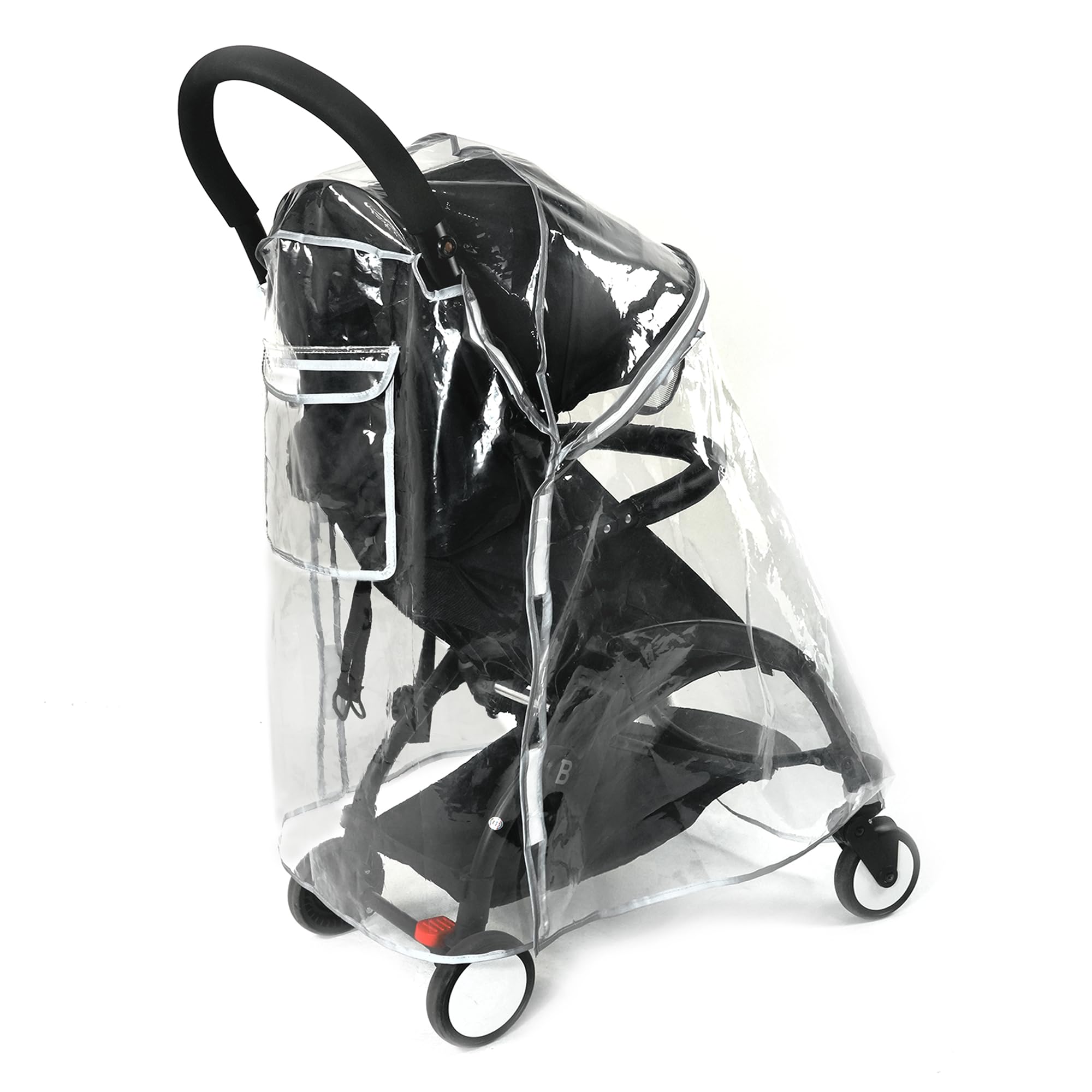 BBZYOYO rain cover with waterproof zipper opening for quick transfers