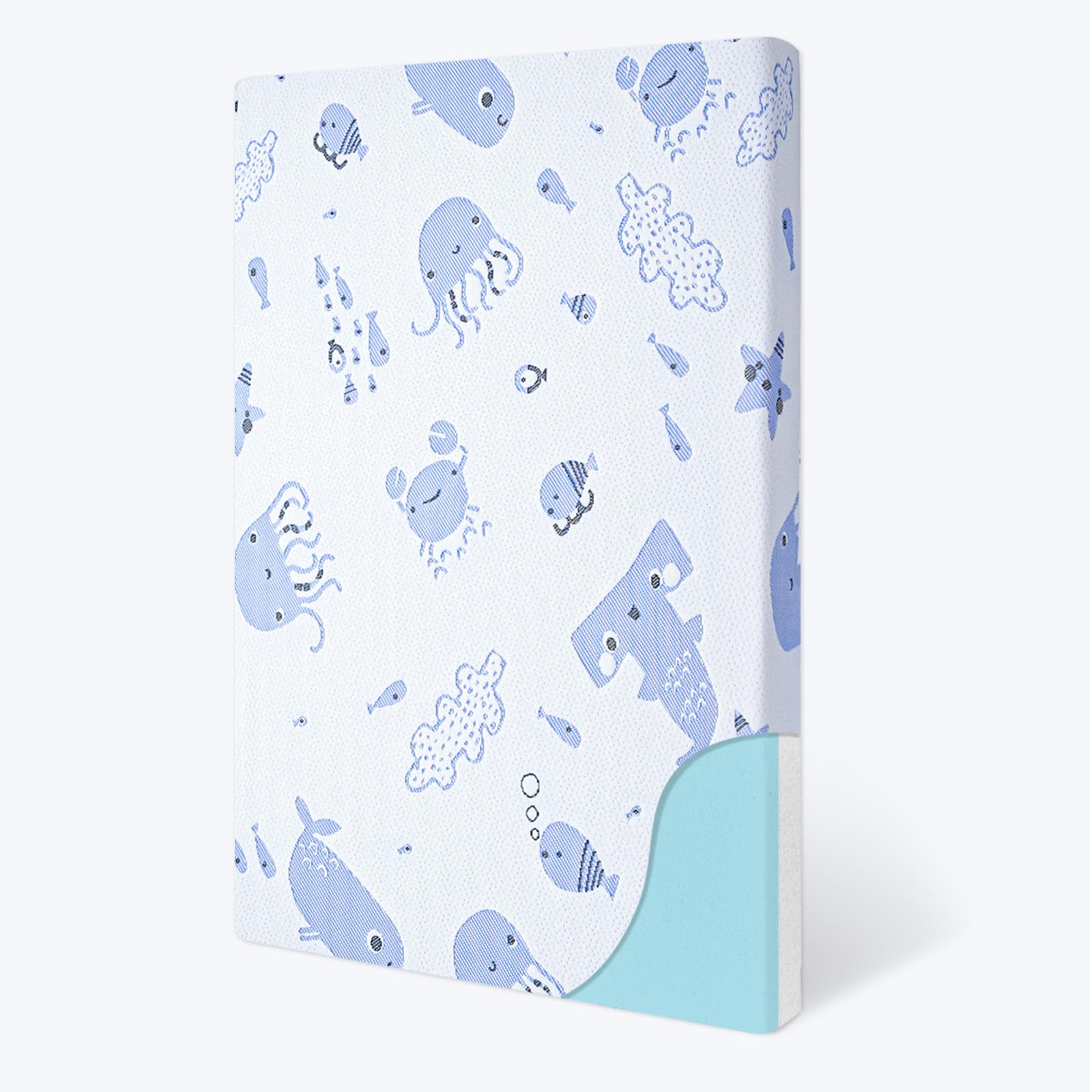 EZKLRWGF pack-and-play-mattress-38x26-dual-sides with dual foam for growing babies.