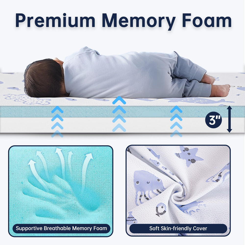 EZKLRWGF non-slip bottom maintains a stable play and sleep space.