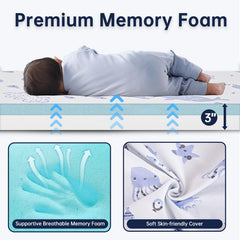 EZKLRWGF non-slip bottom maintains a stable play and sleep space.