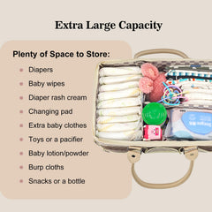 EZLuxeHome diaper caddy lightweight build ideal for on the go