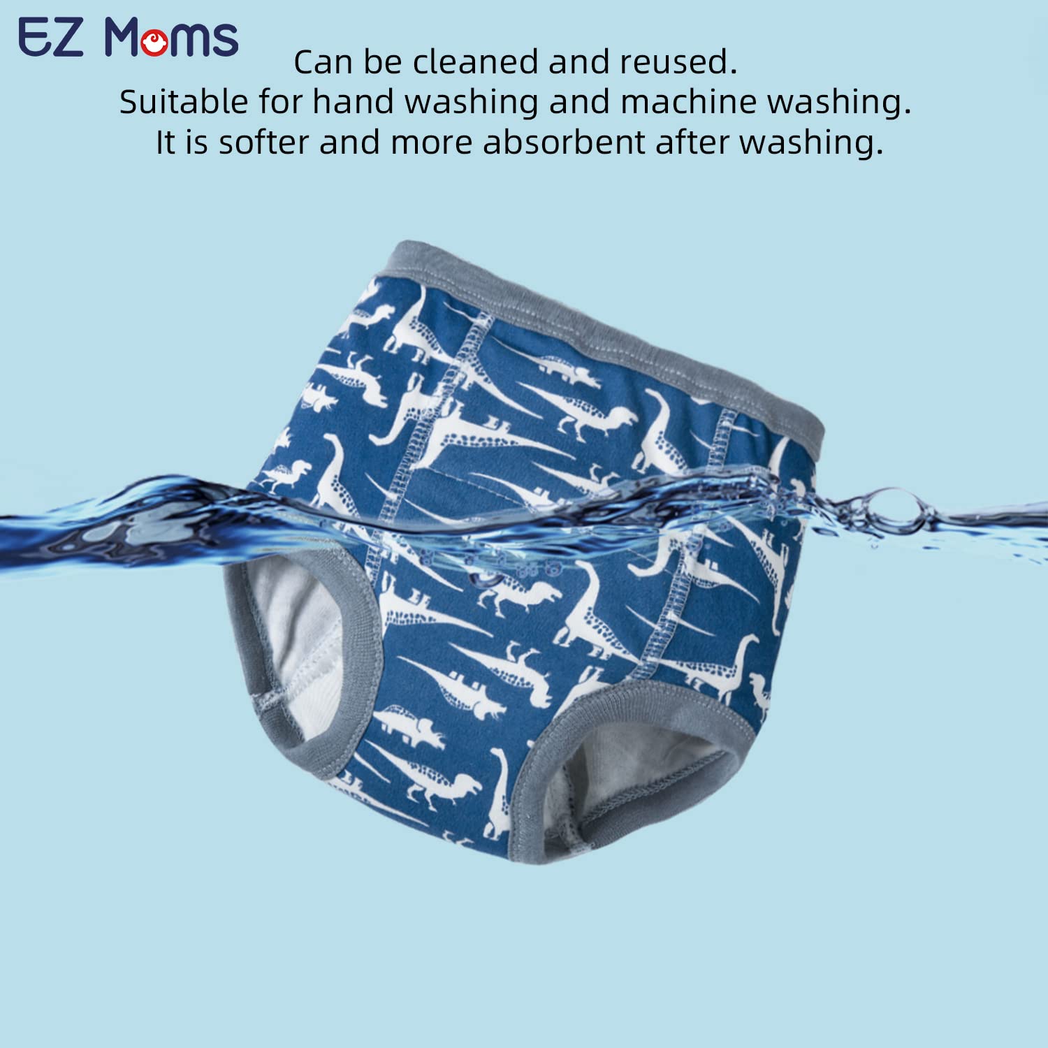 EZ Moms potty-sticker chart image aids motivation during toilet practice.