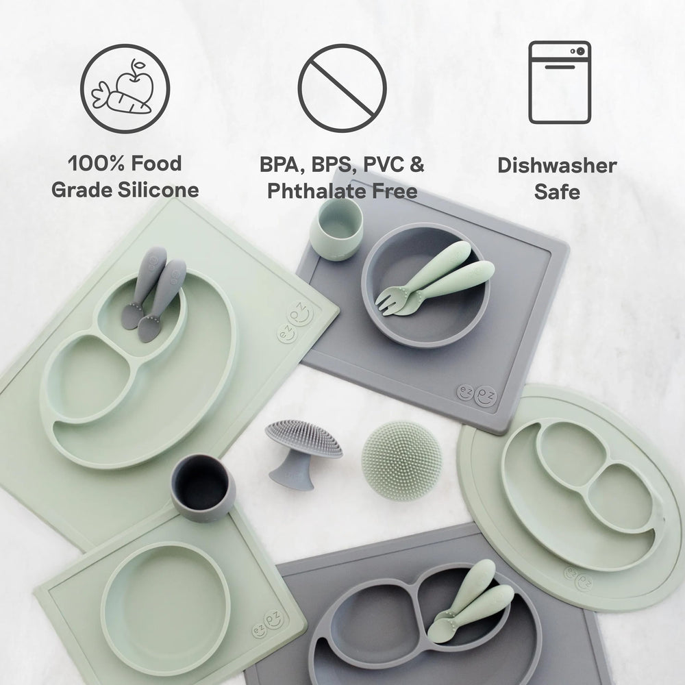 Ezpz Happy Mat blush adds a soft kid-friendly touch to daily meals.