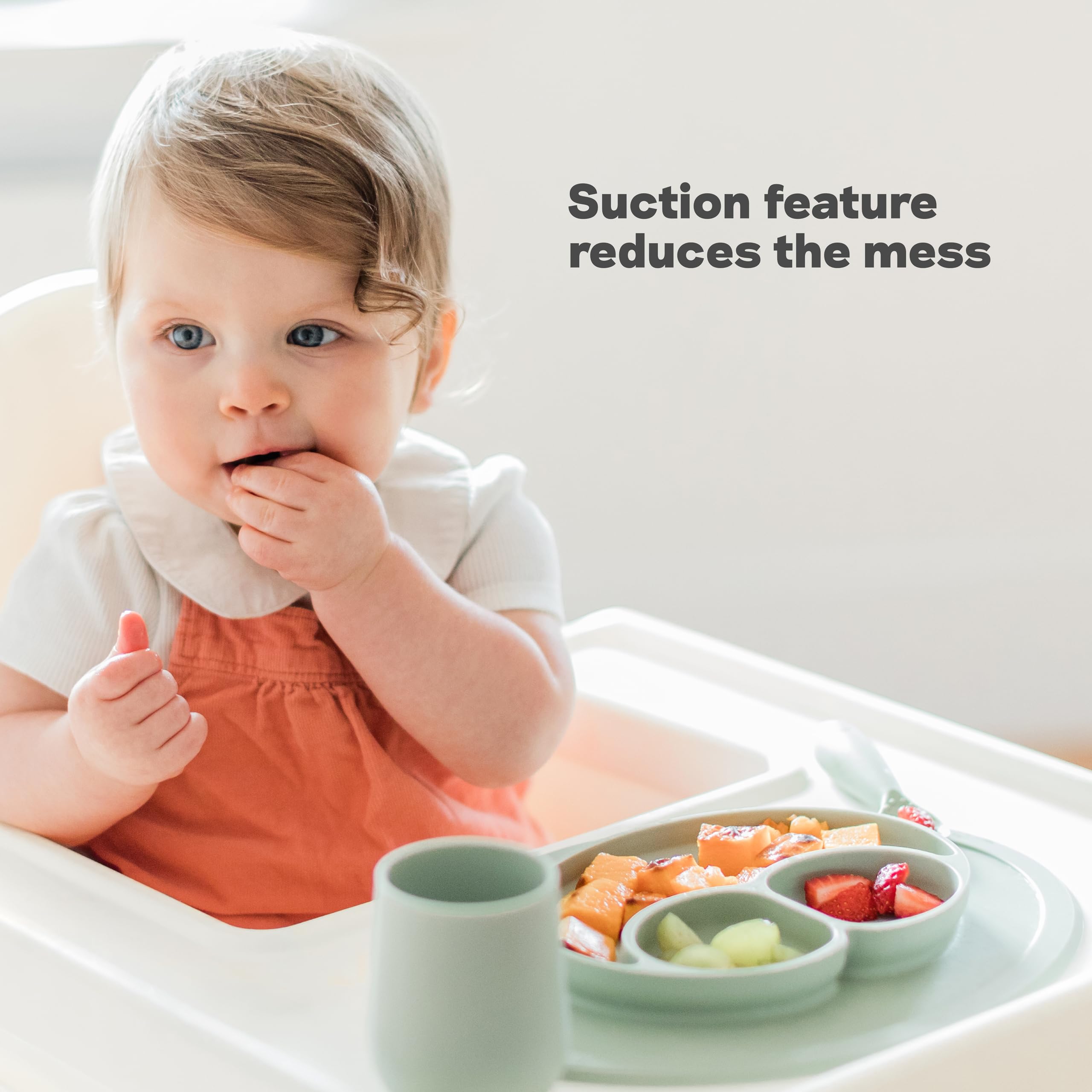 ezpz Mini Mat Sage dishwasher-safe for easy cleanup after meals