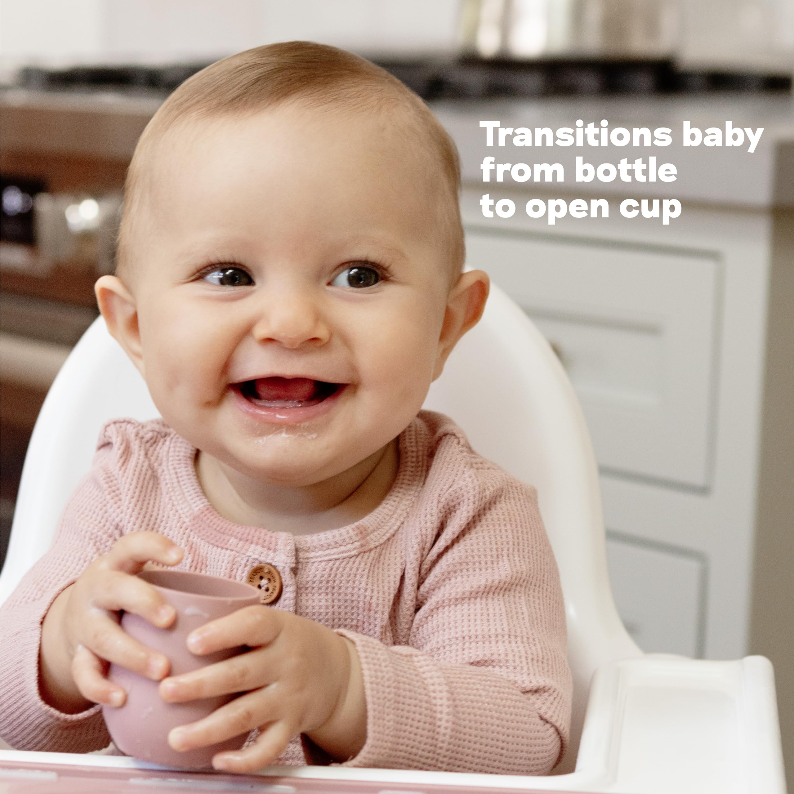 ezpz Tiny Cup Blush baby-led weaning essential for cup exploration