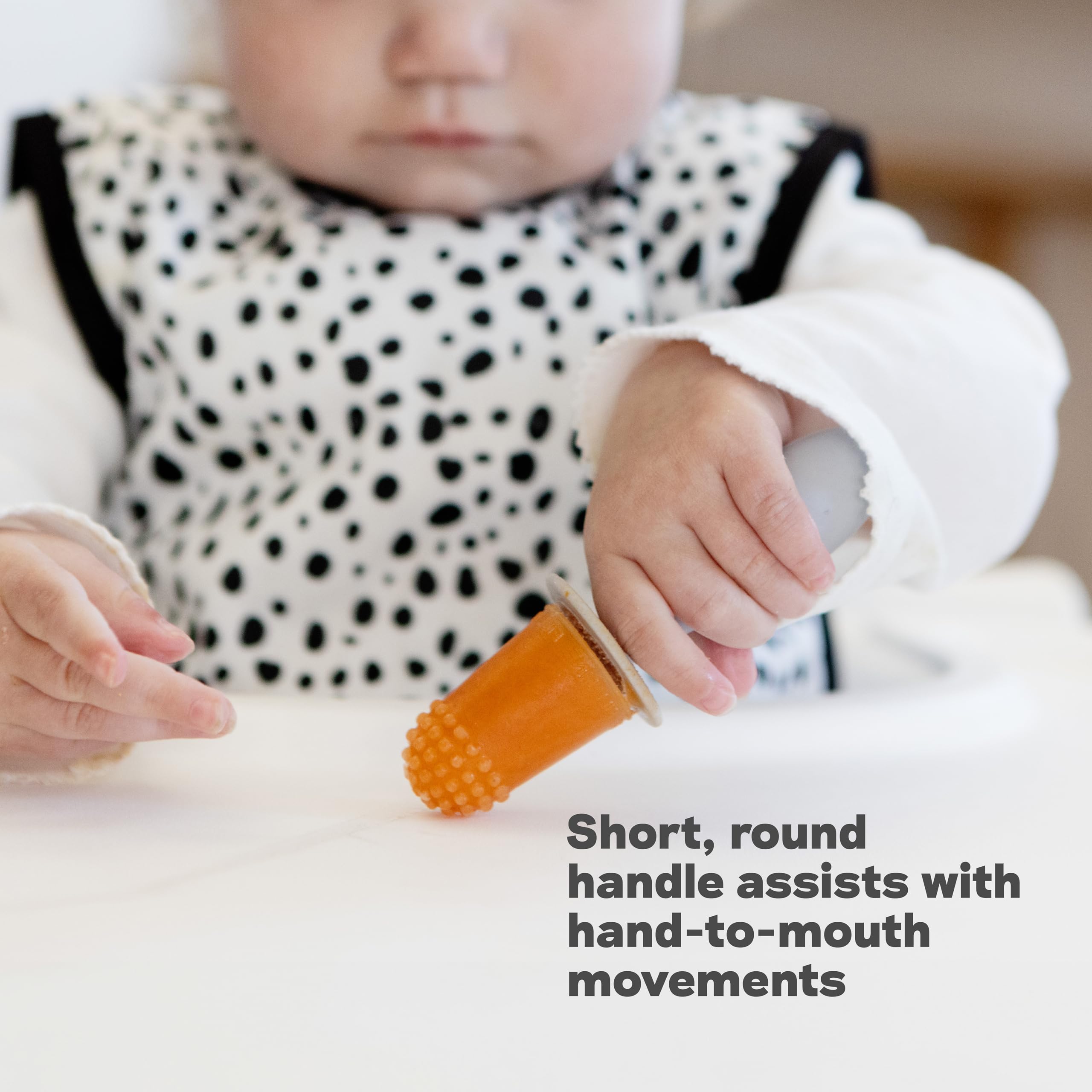 ezpz Tiny Pops two wands aiding independent feeding practice