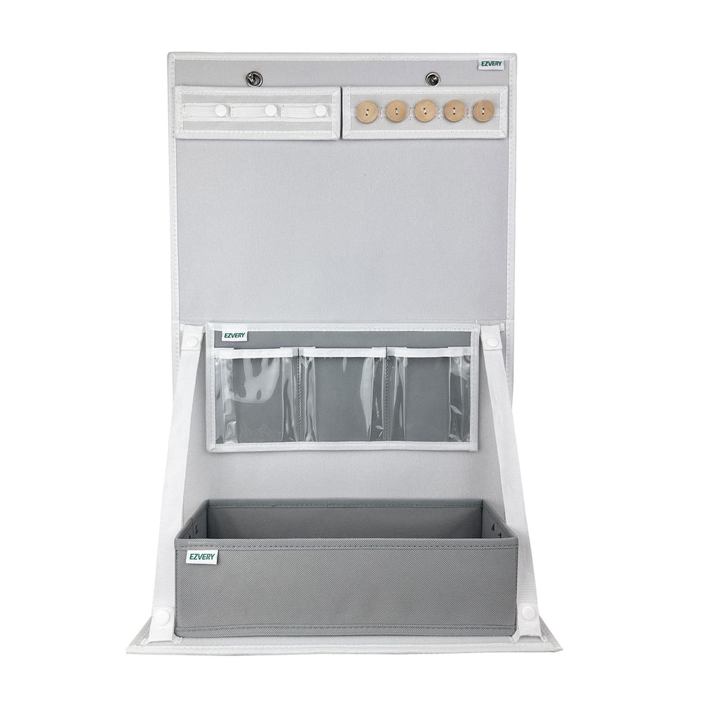 EZBoard modular assembly showcases versatile storage and display options