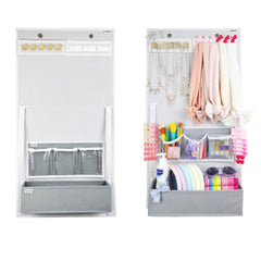EZVERY EZBoard wall-hanging panel displaying organized kid items safely
