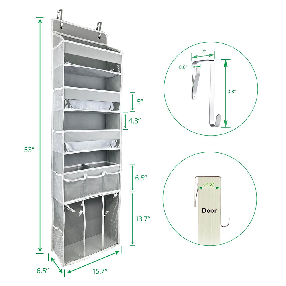 EZVERY grey nursery storage blends with bedroom decor.