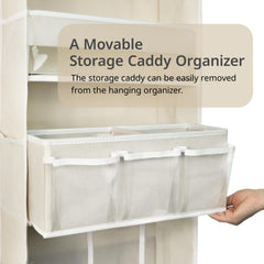 EZVERY movable diaper caddy beside the bed for late-night changes.