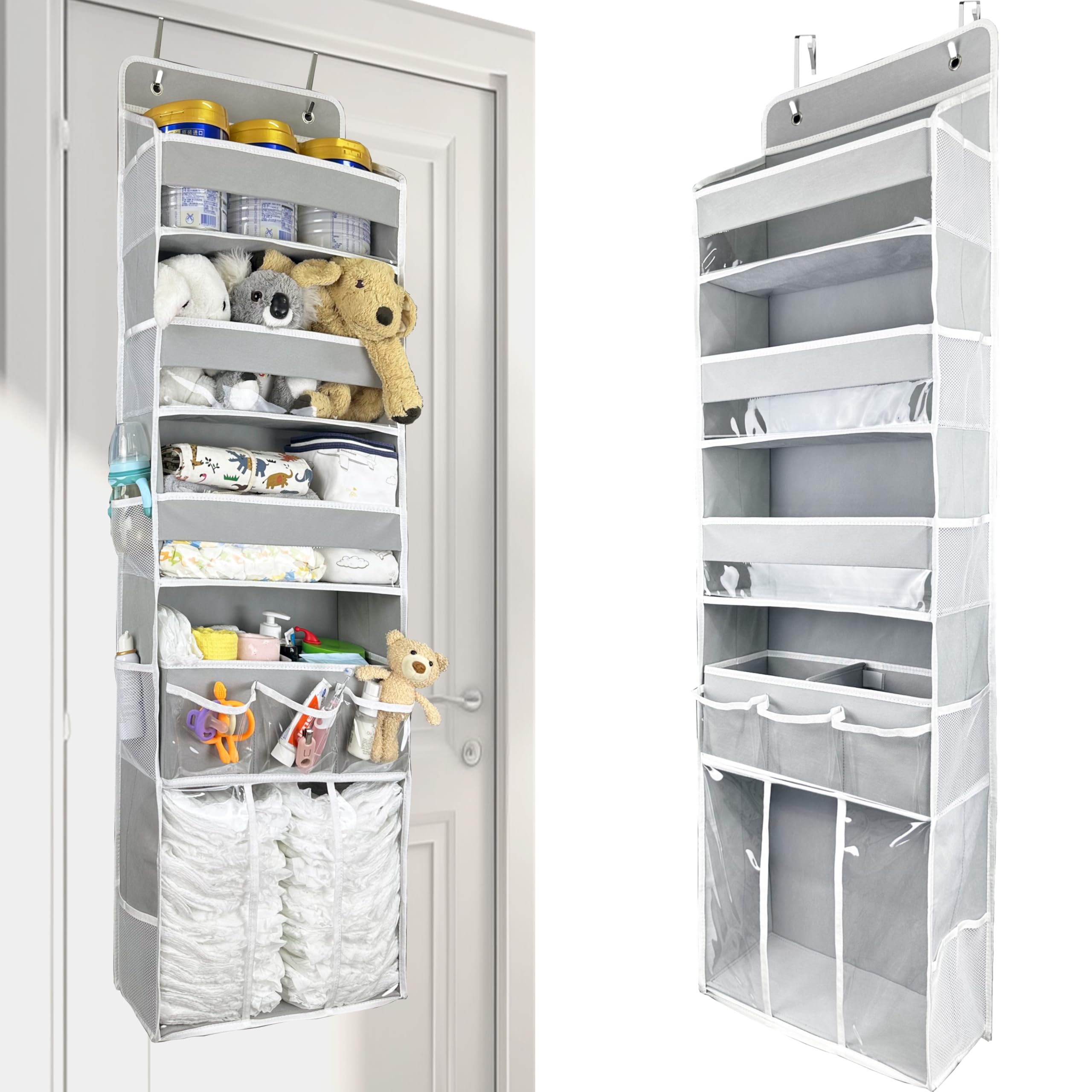 EZVERY unit showing ten side pockets for quick baby essentials.
