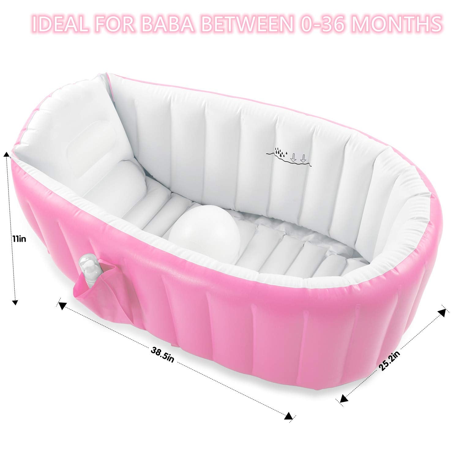 EZYCOK back-support pillow keeps baby comfortable during baths