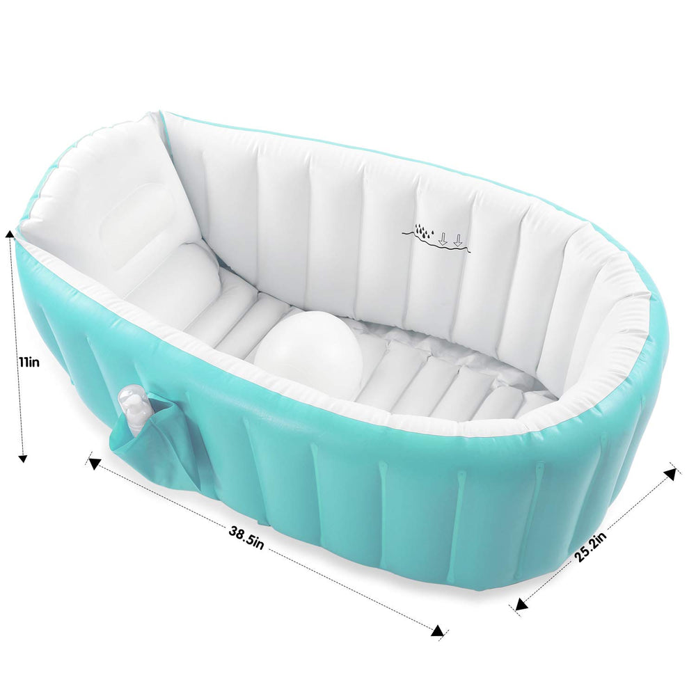 EZYCOK non-slip bottom helps keep baby steady during bath.