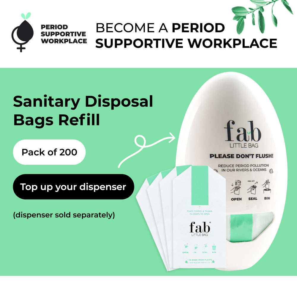 Fab Little Bag sealable disposal bag with one-handed buckles for hygienic, easy use.