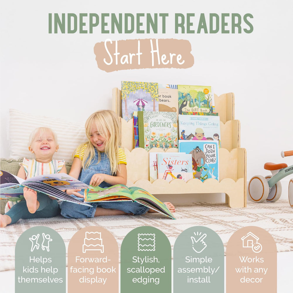 Fable Twig USA-made bookcase blends durability with warm birch tones.