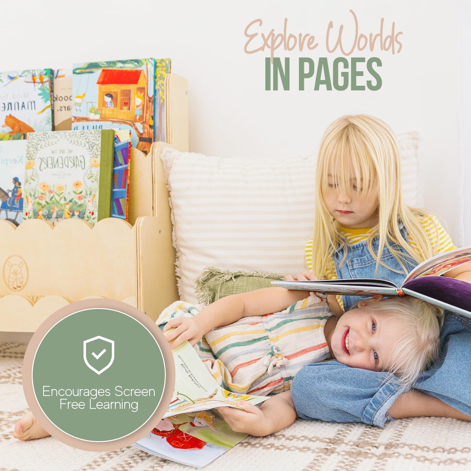 Fable Twig smooth birch wood finish offers a safe toddler-friendly surface.