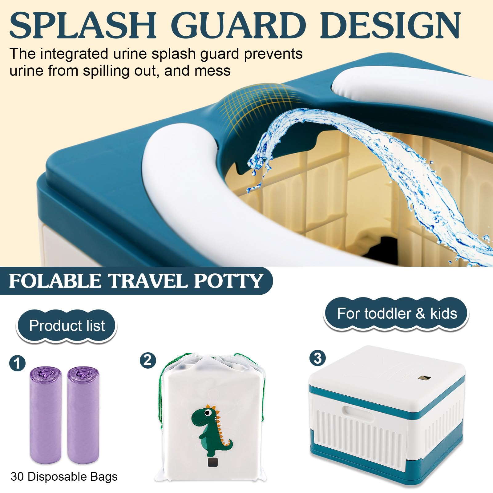 Fabulas included garbage bags rolls for easy disposal on the go.