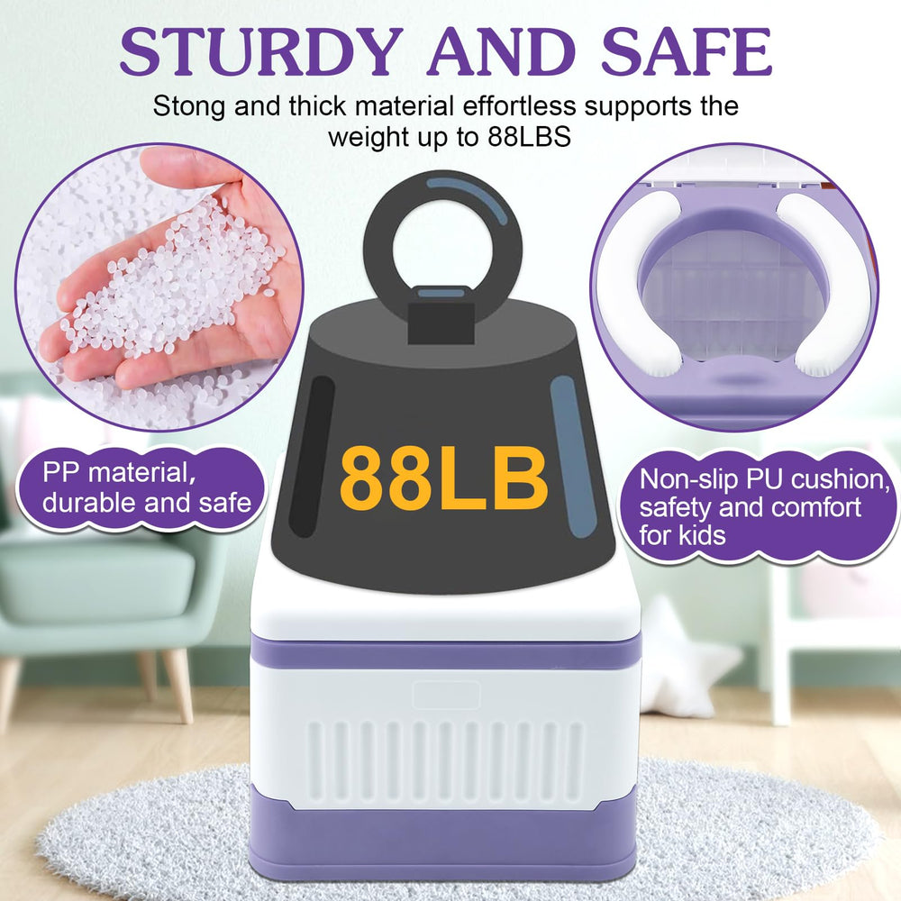 Fabulas portable potty seat open for quick on-the-go use
