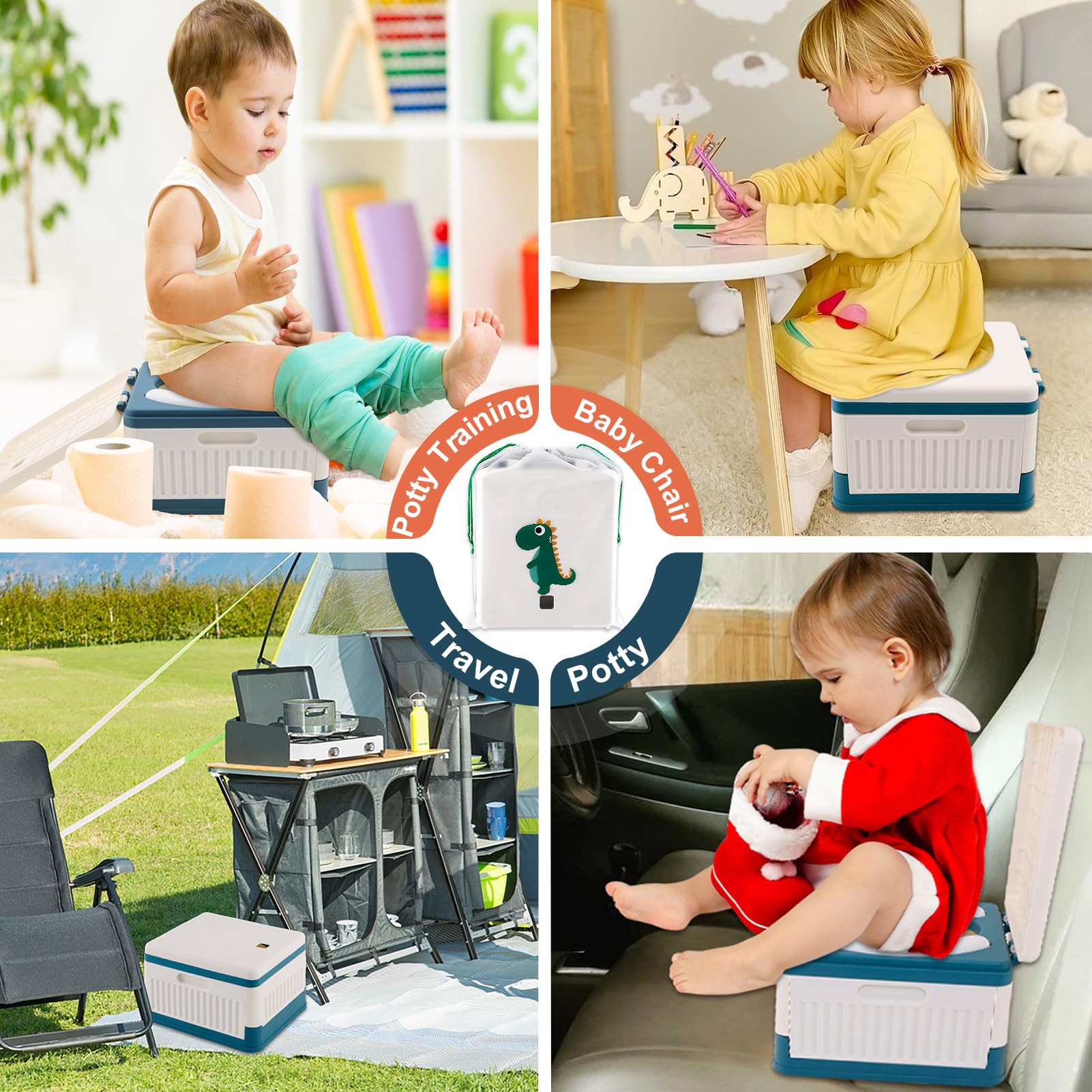 Fabulas portable potty storage bag keeps travel tidy and ready.