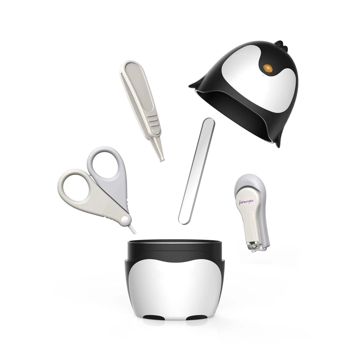Facewegen baby-nail-clippers-set, portable kit for gentle on-the-go trimming