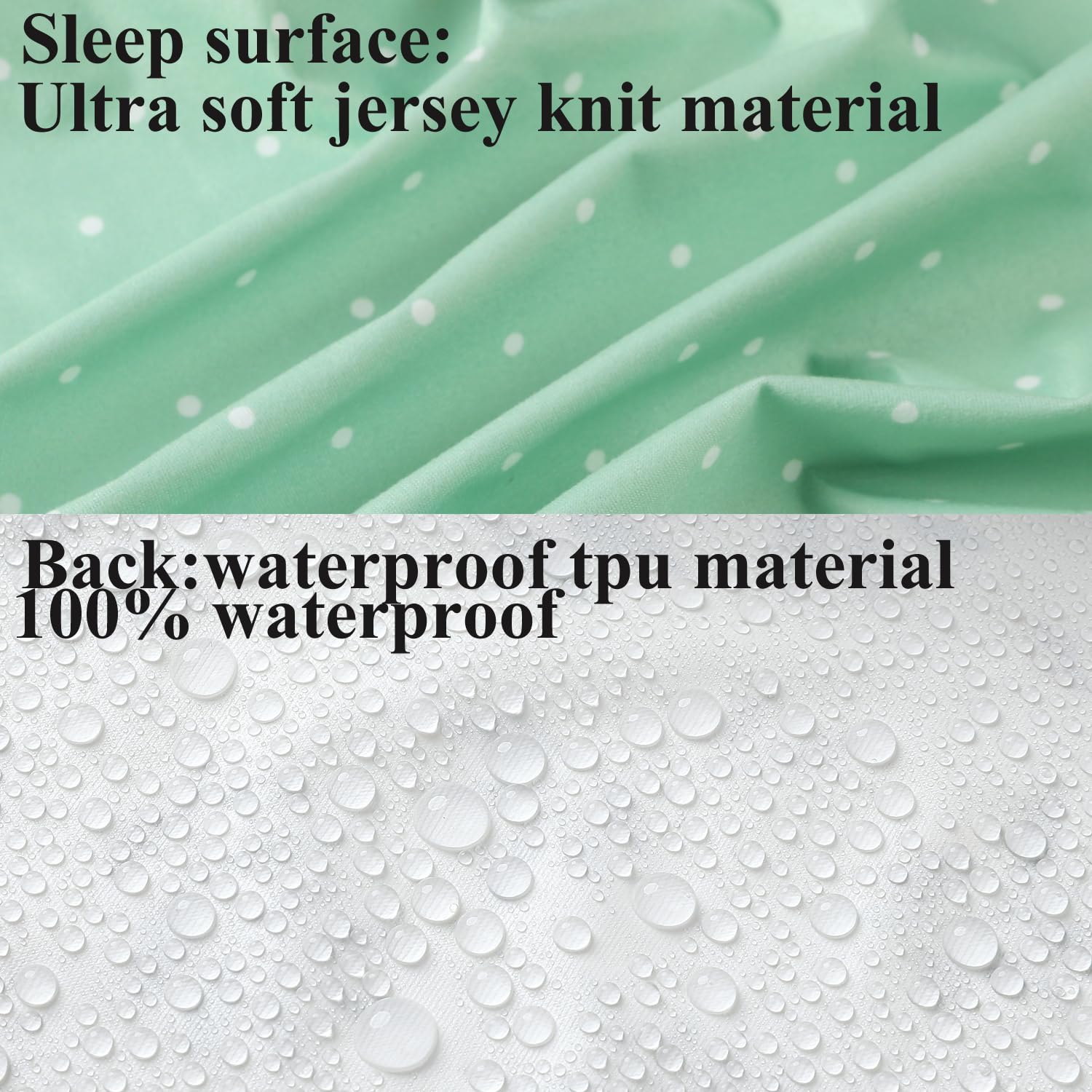Fadacudan bassinet mattress cover provides waterproof protection for naps and sleep.