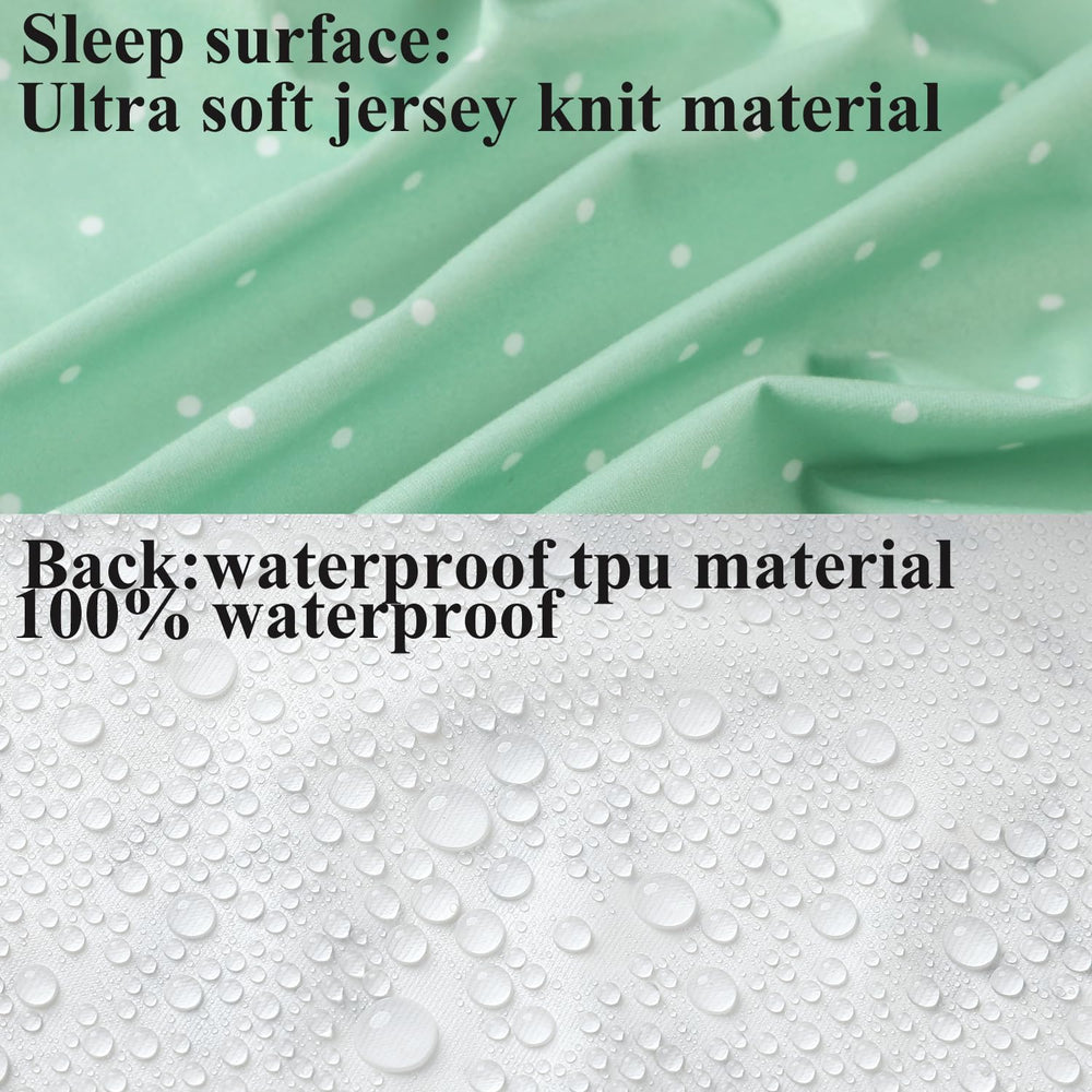 Fadacudan bassinet mattress cover provides waterproof protection for naps and sleep.