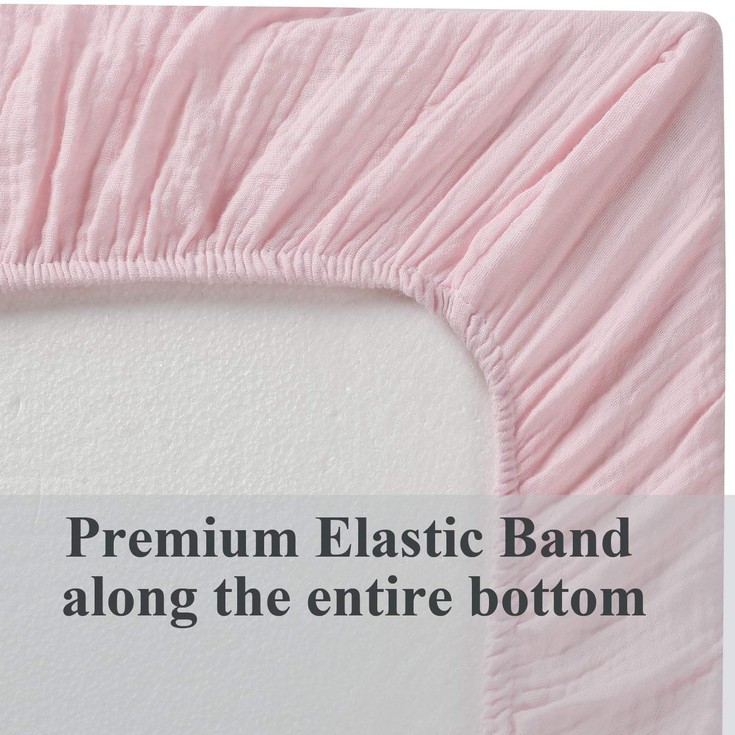 Machine washable bassinet sheet simplifies laundry and care.