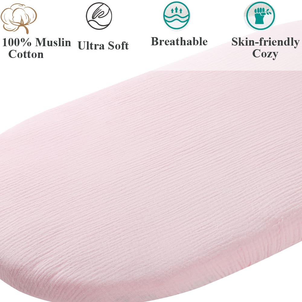 Fadacudan 2-pack bassinet sheets offer value and convenience.