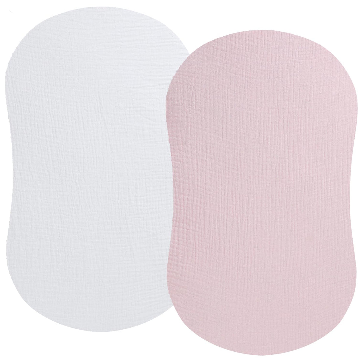 Fadacudan muslin bassinet sheet for Halo Swivel Sleeper with snug, breathable fit.