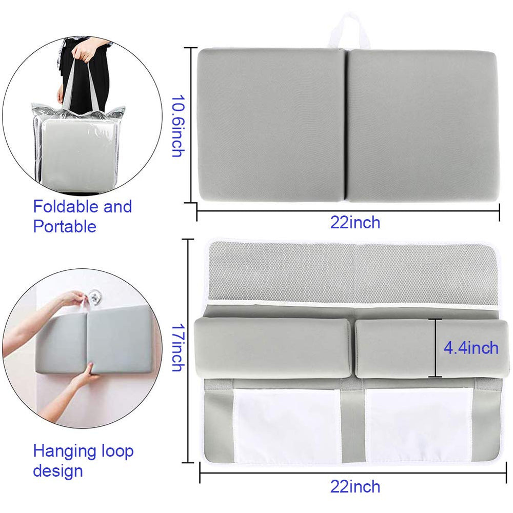 Fafeicy baby bath kneeler memory foam provides soft cushioning