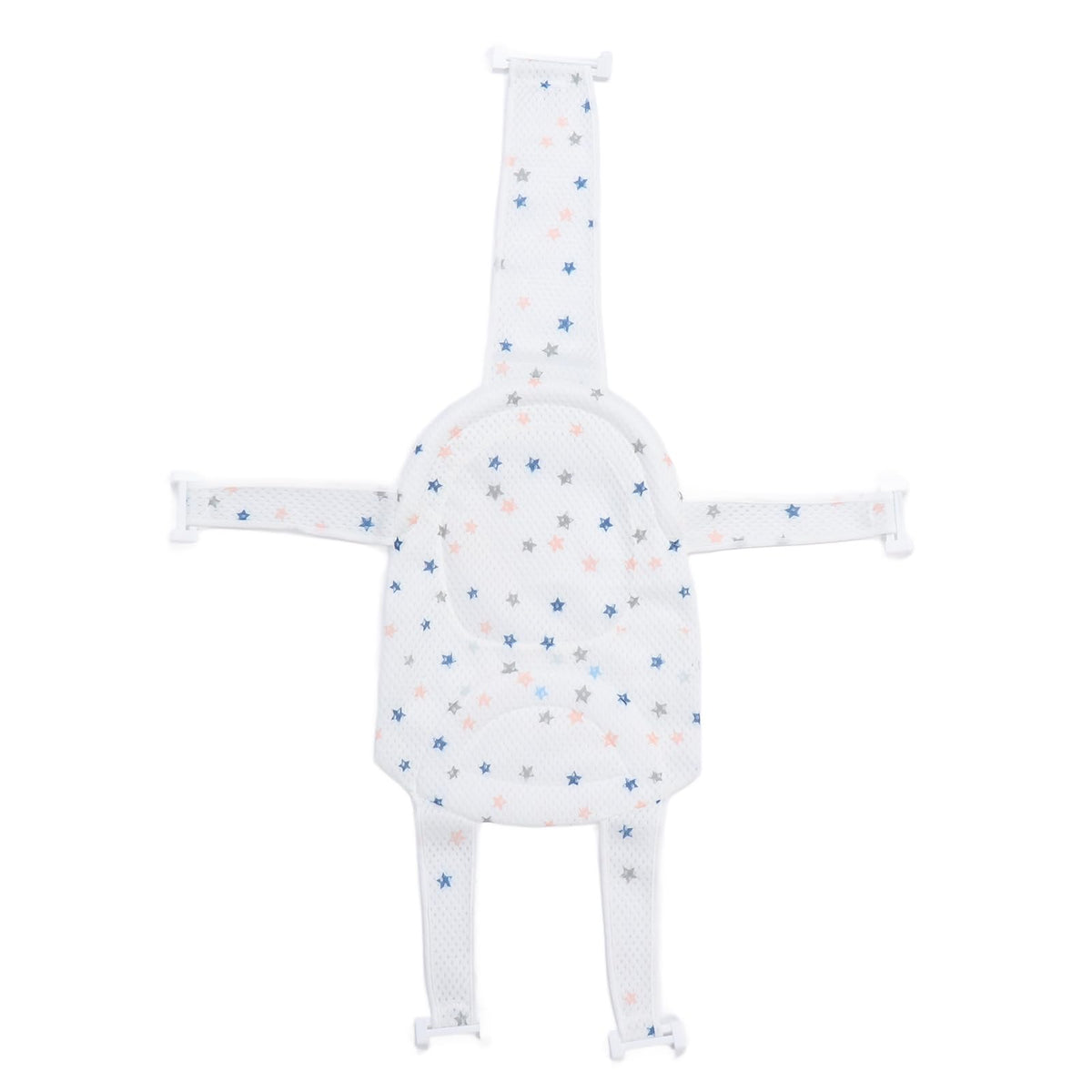 Fafeicy bath seat with mesh sling supports newborns gently during bath