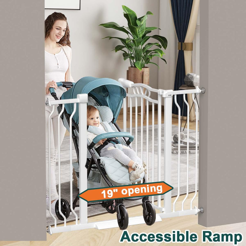 Fairy Baby 30-inch tall gate fits stairs, hallways, and entries.