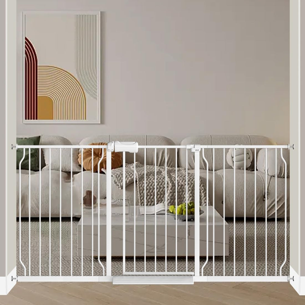 Fairy Baby auto-close gate with 90-degree stay-open for easy passage.