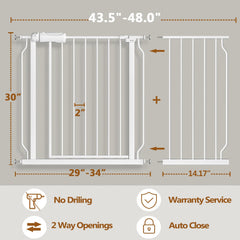 Fairy Baby automatic close feature helps keep the gate secure after passing.