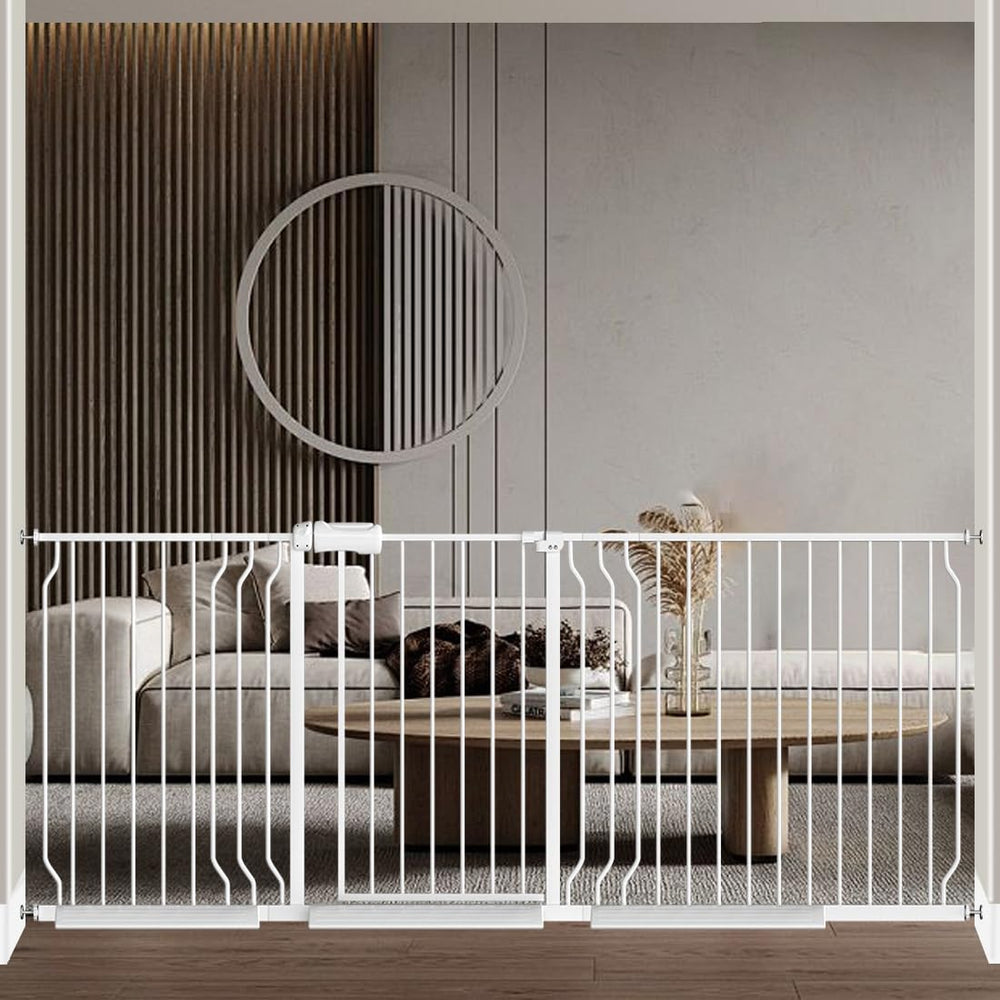 Fairy Baby gate walk-through wide opening 81-85 inches for easy passage with a child