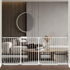 Fairy Baby gate walk-through wide opening 81-85 inches for easy passage with a child